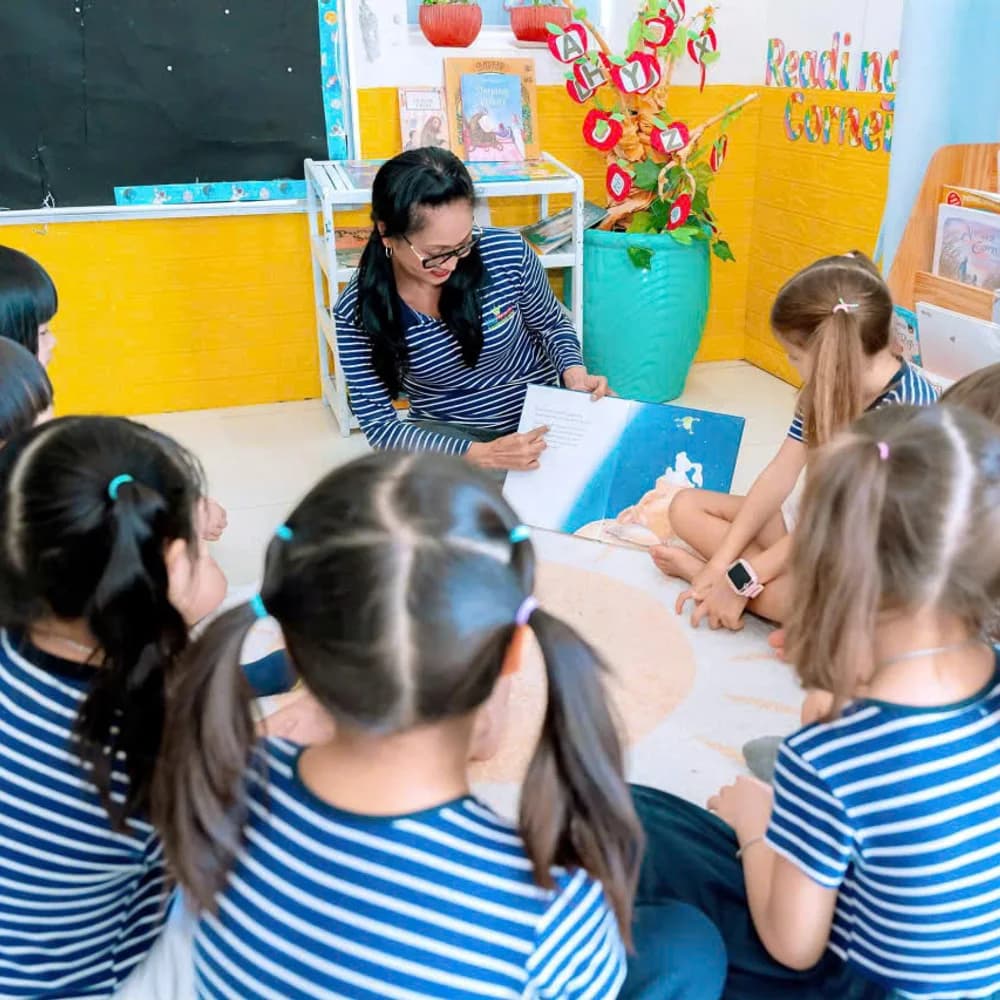 Kid Castle students in the reading corner during the After School Program