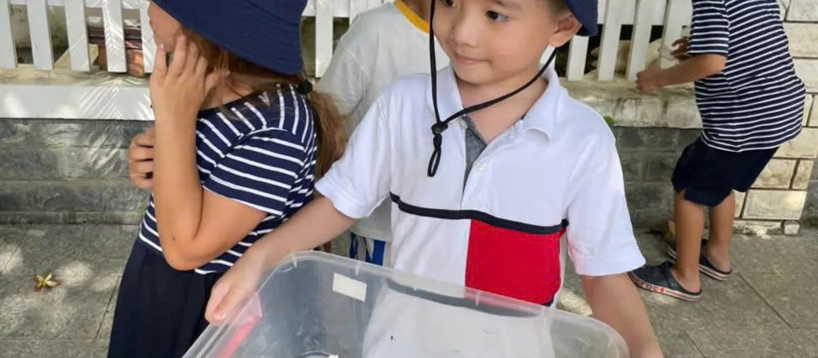Kid Castle students enjoying time together on campus