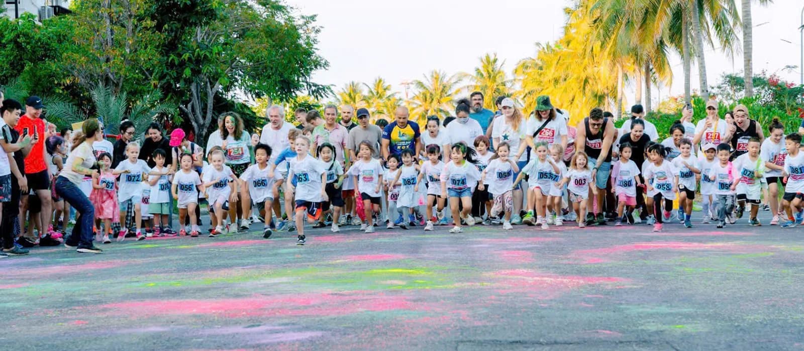 Kid Castle students and families at a school year event